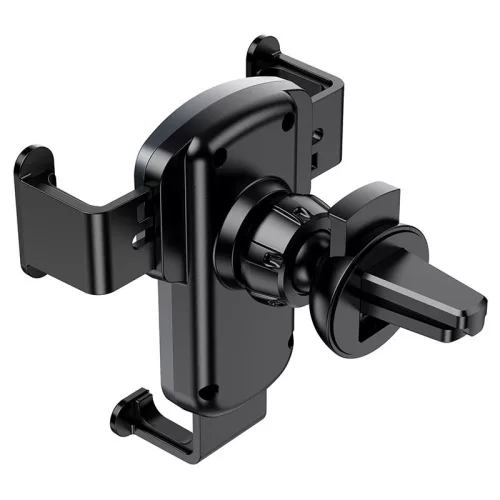 HOCO univerzális szellőzőrácsba illeszthető autós tartó - HOCO CA103 Gravity CarHolder - fekete