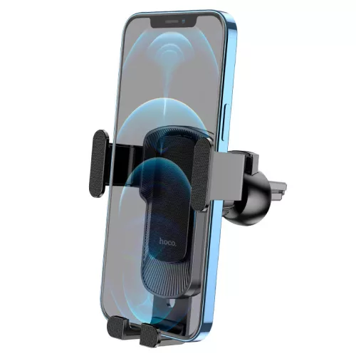 HOCO univerzális szellőzőrácsba illeszthető autós tartó - HOCO CA103 Gravity CarHolder - fekete