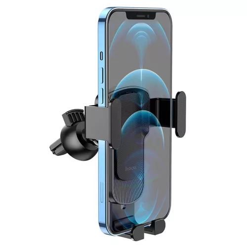 HOCO univerzális szellőzőrácsba illeszthető autós tartó - HOCO CA103 Gravity CarHolder - fekete