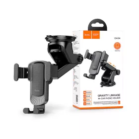   HOCO univerzális műszerfalra/szélvédőre helyezhető illeszthető autós tartó - HOCO CA104 Gravity Car Holder - fekete