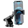 HOCO univerzális műszerfalra/szélvédőre helyezhető illeszthető autós tartó - HOCO CA104 Gravity Car Holder - fekete