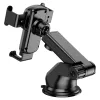 HOCO univerzális műszerfalra/szélvédőre helyezhető illeszthető autós tartó - HOCO CA104 Gravity Car Holder - fekete