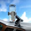 HOCO univerzális műszerfalra/szélvédőre helyezhető illeszthető autós tartó - HOCO CA104 Gravity Car Holder - fekete