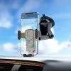 HOCO univerzális műszerfalra/szélvédőre helyezhető illeszthető autós tartó - HOCO CA104 Gravity Car Holder - fekete
