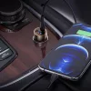 HOCO szivargyújtós töltő adapter USB + Type-C bemenettel + Lightning - Type-C   kábel - 20W - HOCO Z46A Quick Car Charger Set PD 20W + QC 3.0 - fekete
