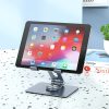 HOCO univerzális asztali telefon/tablet tartó állvány max. 7-12.9 '' méretű     készülékhez - HOCO PH52 Aluminium Alloy Tablet Desktop Holder - szürke