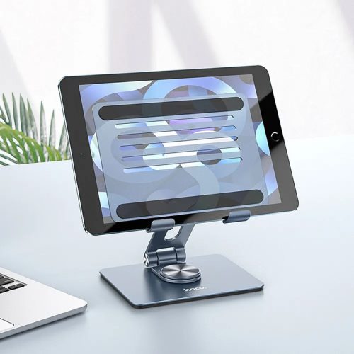 HOCO univerzális asztali telefon/tablet tartó állvány max. 7-12.9 '' méretű     készülékhez - HOCO PH52 Aluminium Alloy Tablet Desktop Holder - szürke
