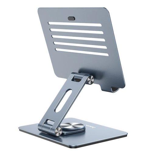 HOCO univerzális asztali telefon/tablet tartó állvány max. 7-12.9 '' méretű     készülékhez - HOCO PH52 Aluminium Alloy Tablet Desktop Holder - szürke
