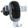 HOCO univerzális szellőzőrácsba illeszthető  autós tartó 4,7-7'' méretű készülékekhez - HOCO H7 Gravity Air Vent Car Holder - fekete