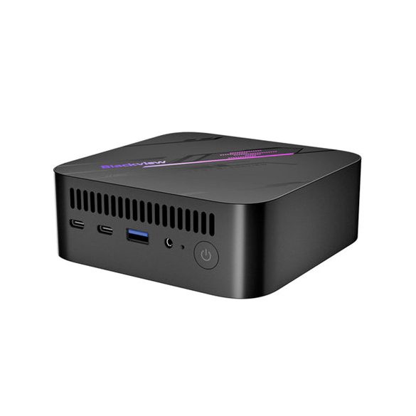 Blackview MP100 Ryzen 7 5700U 32GB+1TB Windows 11 Pro mini PC - fekete