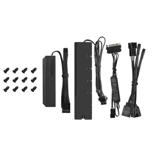 DeepCool Cooler 12cm - CF120 (3 IN 1)  (27dB; max. 95,99 m3/h; 4pin csatlakozó; ház hűtésre,RGB, PWM)