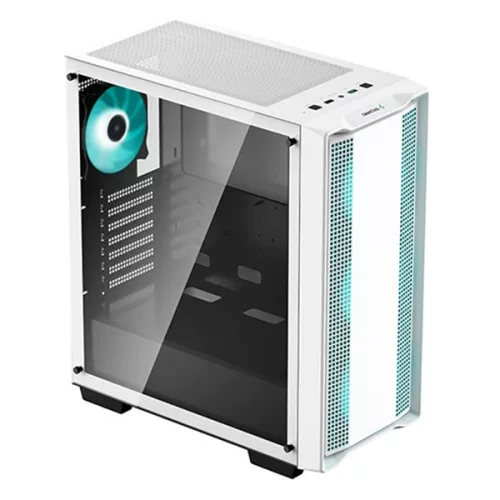 DeepCool Számítógépház - CC560 WHITE (fehér, ablakos, 4x12cm ventilátor, Mini-ITX / Mico-ATX / ATX, 1xUSB3.0, 1xUSB2.0)