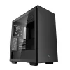 DeepCool Számítógépház - CH510 (fekete, ablakos, 1x12cm ventilátor, Mini-ITX / Mico-ATX / ATX / E-ATX, 2xUSB3.0)