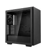 DeepCool Számítógépház - CH510 (fekete, ablakos, 1x12cm ventilátor, Mini-ITX / Mico-ATX / ATX / E-ATX, 2xUSB3.0)