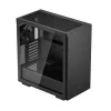 DeepCool Számítógépház - CH510 (fekete, ablakos, 1x12cm ventilátor, Mini-ITX / Mico-ATX / ATX / E-ATX, 2xUSB3.0)
