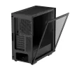 DeepCool Számítógépház - CH510 (fekete, ablakos, 1x12cm ventilátor, Mini-ITX / Mico-ATX / ATX / E-ATX, 2xUSB3.0)