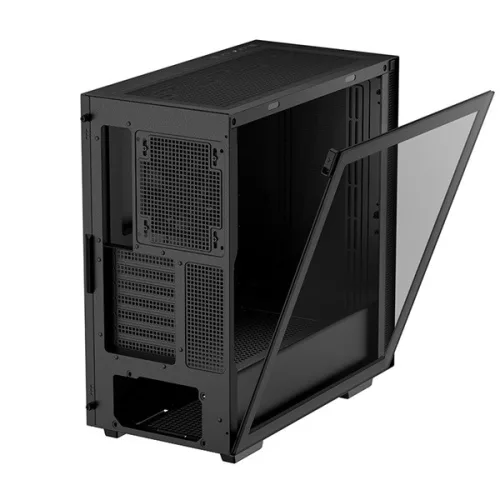 DeepCool Számítógépház - CH510 (fekete, ablakos, 1x12cm ventilátor, Mini-ITX / Mico-ATX / ATX / E-ATX, 2xUSB3.0)