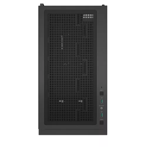 DeepCool Számítógépház - CH510 (fekete, ablakos, 1x12cm ventilátor, Mini-ITX / Mico-ATX / ATX / E-ATX, 2xUSB3.0)