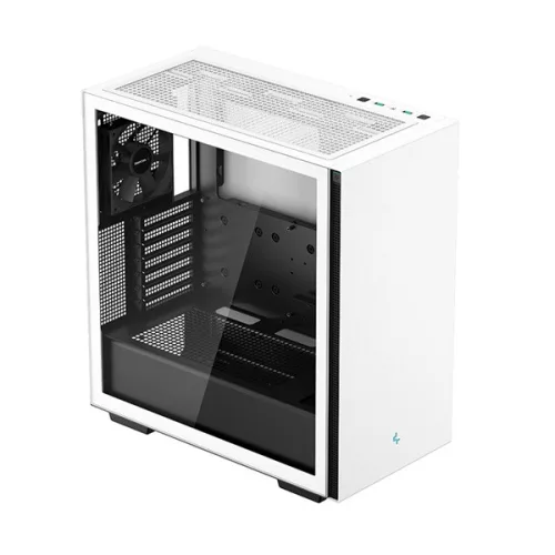 DeepCool Számítógépház - CH510 WH (fehér, ablakos, 1x12cm ventilátor, Mini-ITX / Mico-ATX / ATX / E-ATX, 2xUSB3.0)