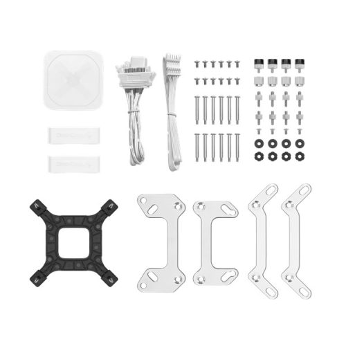 DeepCool CPU Water Cooler - LS720 WH (max 19dB; max. 145,86 m3/h; 3x12cm, A-RGB LED, fehér)