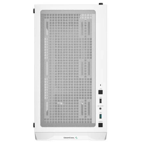 DeepCool Számítógépház - CC360 ARGB WH (fehér, ablakos, 3x12cm ventilátor, Mini-ITX / Mico-ATX, 1xUSB3.0, 1xUSB2.0)