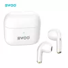 BWOO TWS Bluetooth sztereó headset v5.1 + töltőtok - BWOO BW66 True Wireless    Earphones with Charging Case - fehér