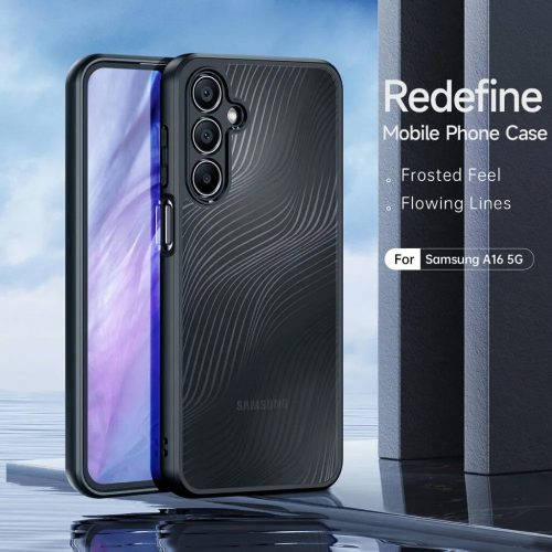 Dux Ducis Aimo Series tok - Samsung SM-A165 Galaxy A16 4G/A16 5G - fekete/átlátszó