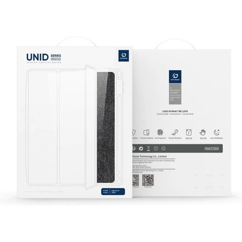 Dux Ducis Unid Series tablet tok (Smart Case Pen) - Apple iPad Pro 11 (2024) - fekete/átlátszó