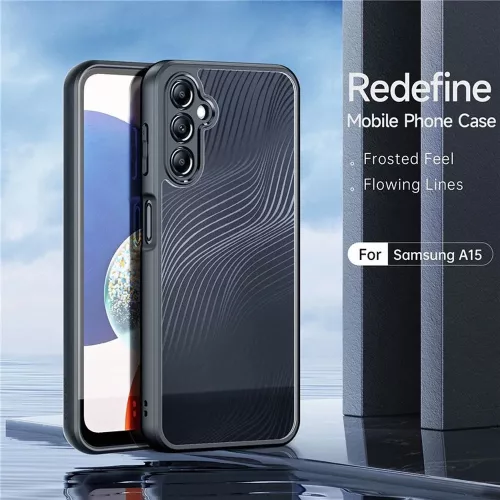 Samsung A155 Galaxy A15 4G/Galaxy A15 5G hátlap - Dux Ducis Aimo Series - fekete/átlátszó