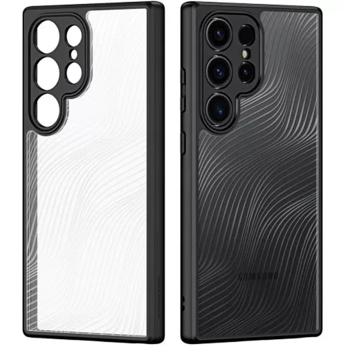 Samsung SM-S928 Galaxy S24 Ultra hátlap - Dux Ducis Aimo Series - fekete/átlátszó