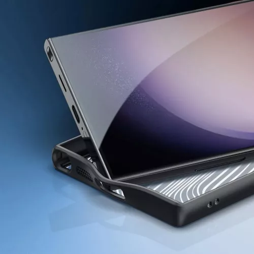 Samsung SM-S928 Galaxy S24 Ultra hátlap - Dux Ducis Aimo Series - fekete/átlátszó