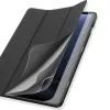 Samsung X510/X516B Galaxy Tab S9 FE 10.9 tablet tok (Smart Case) on/off funkcióval, Pencil tartóval - Dux Ducis Domo Series - fekete
