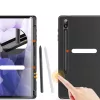 Samsung X810/X816B Galaxy Tab S9+ 12.4 tablet tok (Smart Case) on/off funkcióval, Pencil tartóval - Dux Ducis Domo Series - fekete