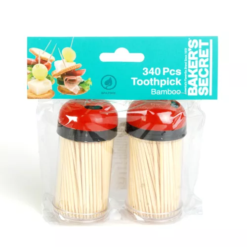Baker's Secret Baker's Secret fogpiszkáló - bambusz - 7 cm - 2 x 170 db (BS40172)