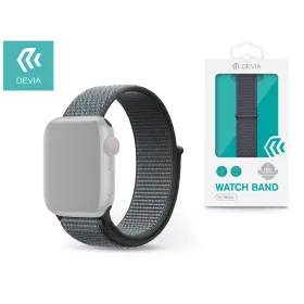   Apple Watch szövet sport szíj - Devia Deluxe Series Sport3 Band - 38/40/41 mm - storm gray