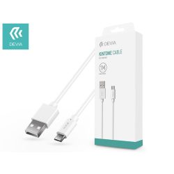   Devia USB - micro USB töltőkábel 1 m-es vezetékkel - Devia Kintone Cable for    Android - fehér