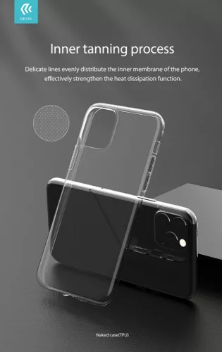 Apple iPhone 11 Pro szilikon hátlap - Devia Naked Series Case - átlátszó