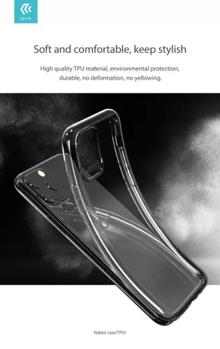 Apple iPhone 11 Pro szilikon hátlap - Devia Naked Series Case - átlátszó