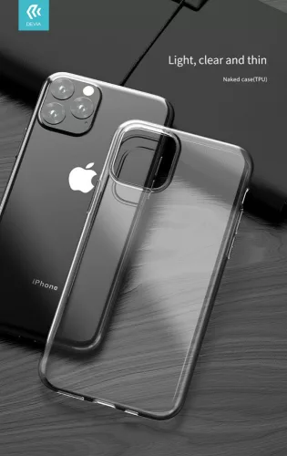 Apple iPhone 11 Pro Max szilikon hátlap - Devia Naked Series Case - átlátszó