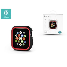   Apple Watch 4 védőtok - Devia Dazzle Series 40 mm - fekete/piros