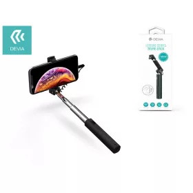   Devia Selfie Holder szelfi bot exponáló gombbal, Lightning csatlakozóval - DeviaLeisure Series Selfie-Stick - fekete