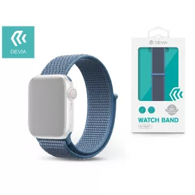   Apple Watch szövet sport szíj - Devia Deluxe Series Sport3 Band - 38/40/41 mm - kék