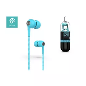   Devia univerzális sztereó felvevős fülhallgató - 3,5 mm jack - Devia Kintone V2 In-Ear Wired Earphones - kék
