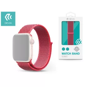   Apple Watch szövet sport szíj - Devia Deluxe Series Sport3 Band - 42/44/45/49 mm- hibiscus