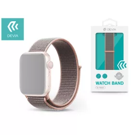   Apple Watch szövet sport szíj - Devia Deluxe Series Sport3 Band - 42/44/45/49 mm- pink sand