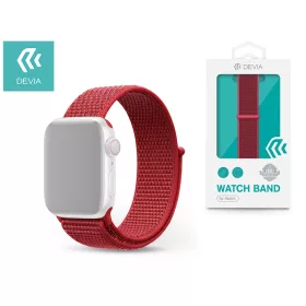   Apple Watch szövet sport szíj - Devia Deluxe Series Sport3 Band - 42/44/45/49 mm- piros