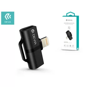   Devia lightning + lightning adapter egyidőben történő töltéshez és              zenehallgatáshoz - Devia Smart Series Adapter Lightning to Dual Lightning -     fekete