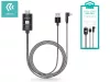 Apple iPhone Lightning + USB + HDMI kábel 2 m-es vezetékkel - Devia Storm SeriesHDMI Cable - fekete