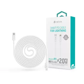   Devia USB Type-C - Lightning adat- és töltőkábel 1 m-es vezetékkel - Devia SmartSeries PD Cable for Lightning - 20W - fehér