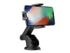 Devia szellőzőrácsba illeszthető / műszerfalra ragasztható vezeték nélküli      autóstöltő/tartó - 5V/2A - Devia Navigation Wireless Charger Car Mount - 10W -  Qi szabványos - fekete